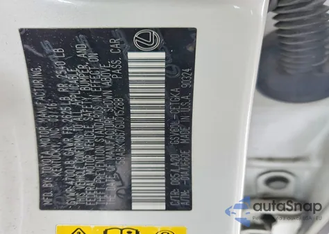 2016 Lexus Es 350 z USA, uszkodzony, nr VIN 58ABK1GG7GU015288